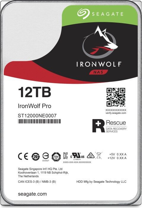 Dysk HDD Seagate IronWolf Pro 3.5″ SATA 3 12TB 7200 obr./min.