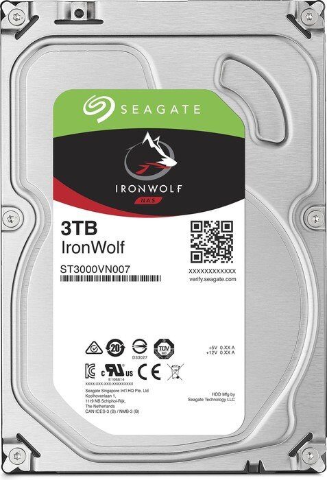Dysk HDD Seagate IronWolf 3TB 3.5″ SATA III 64 MB 5900 obr./min.