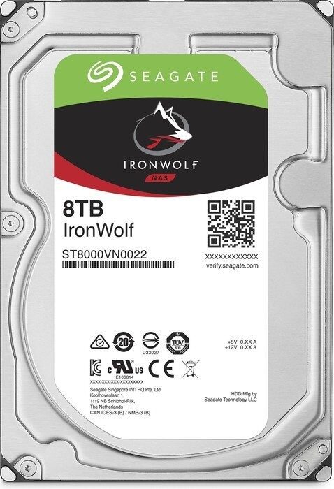 Dysk HDD Seagate IronWolf 3.5″ SATA 3 8TB 7200obr./min (ST8000VN004)